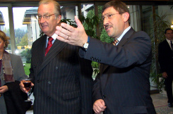 Максим Бехар с Крал Алберт Втори в резиденция „Бояна“, октомври 2003 година