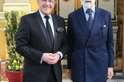 Text to the photo: Maxim Behar and Prince Michael of Kent, Sofia, May 2023